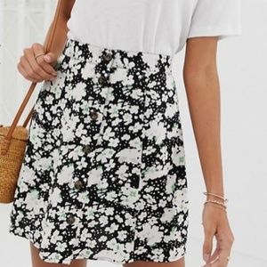 ASOS Daisy button Mini Skirt